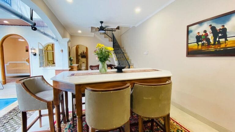 What makes The Bungas Villa in Jimbaran unique?